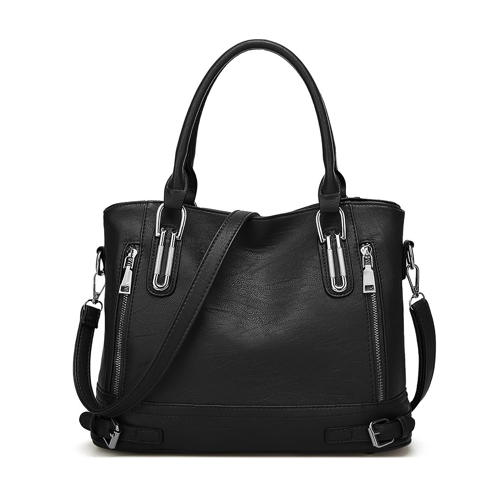 Long Keeper Hobo Schoudertas Lederen Handtas Dames