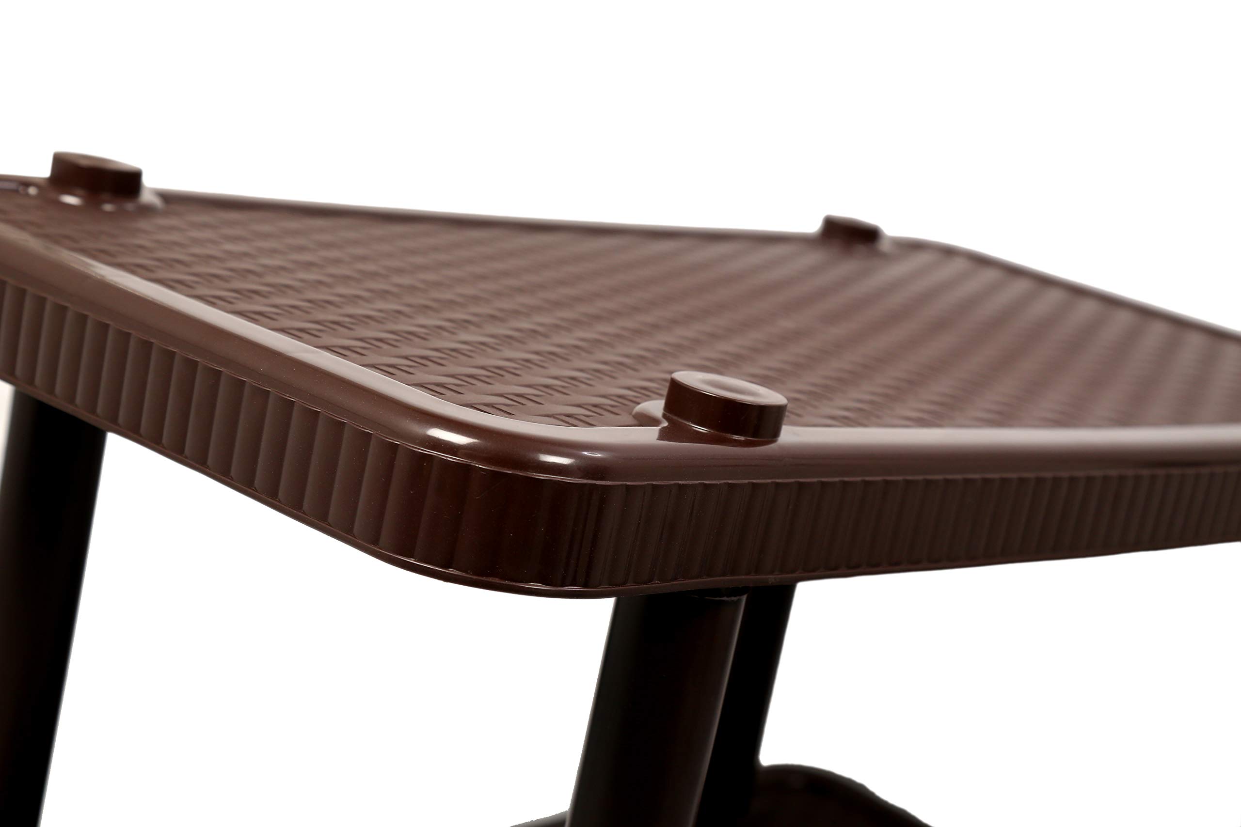 Esquire Plastic Brown Coffee/Center/Living Room Table 2