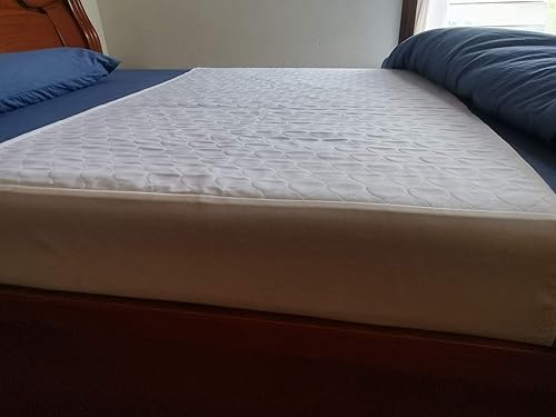 Miniatura 2 de Paquete de 2 almohadillas de algodón reutilizables de capa superior de algodón para incontinencia, tamaño Queen, 34 x 60 pulgadas, lavables, 21