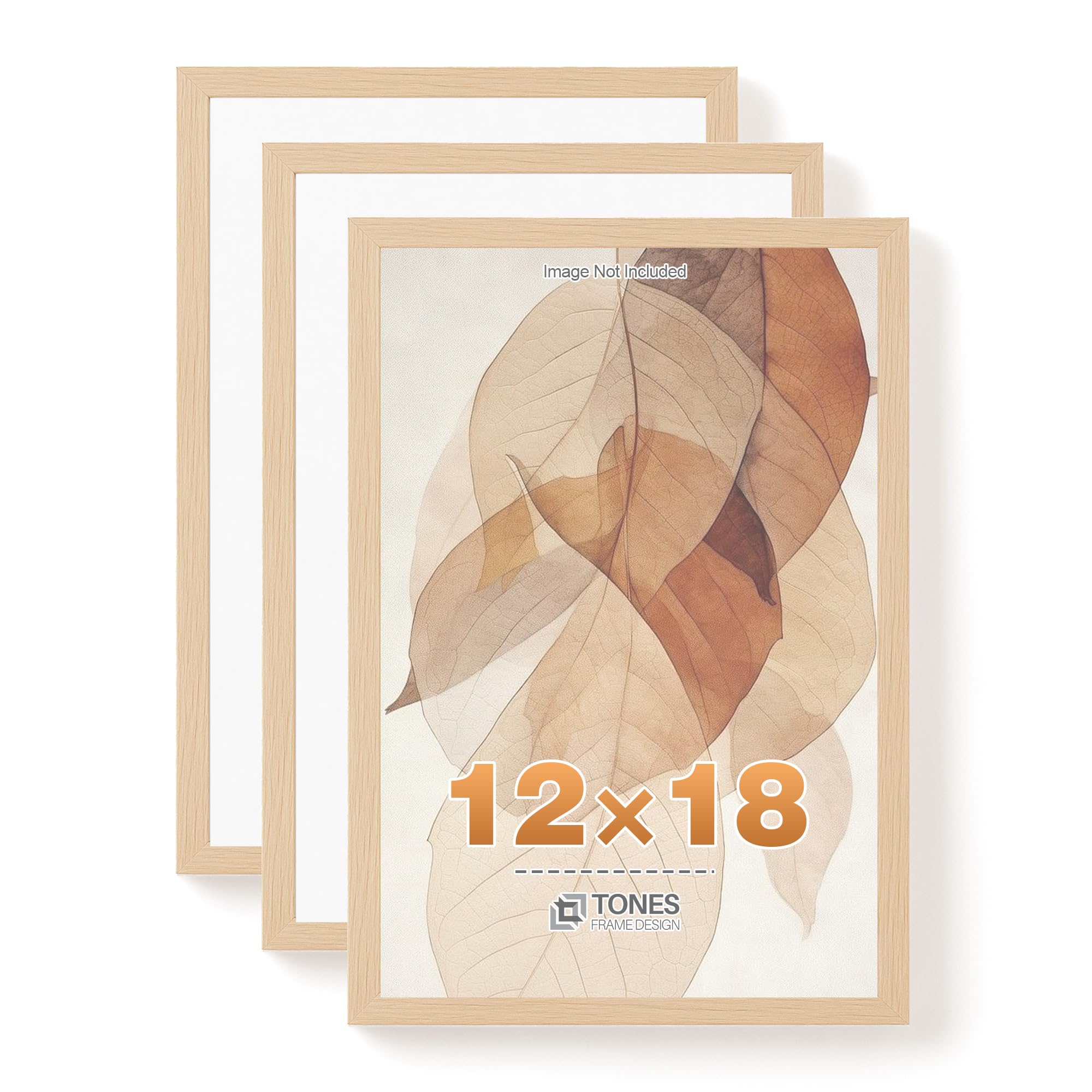 Cadre photo en bois de chêne naturel 30,5x45,7 cm TONES FRAME DESIGN haute qualité