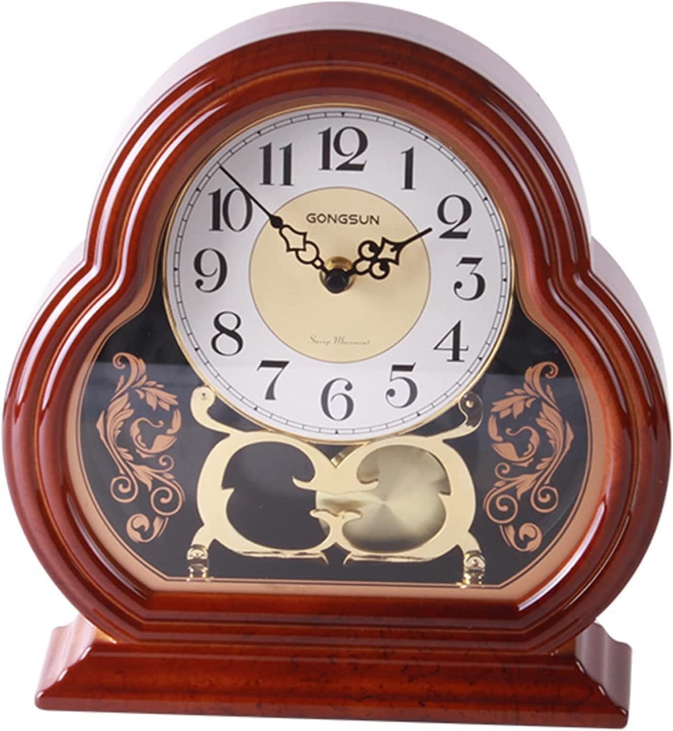 RIVYOS Bedside Desk Clock, Quartz Clock Battery Operated