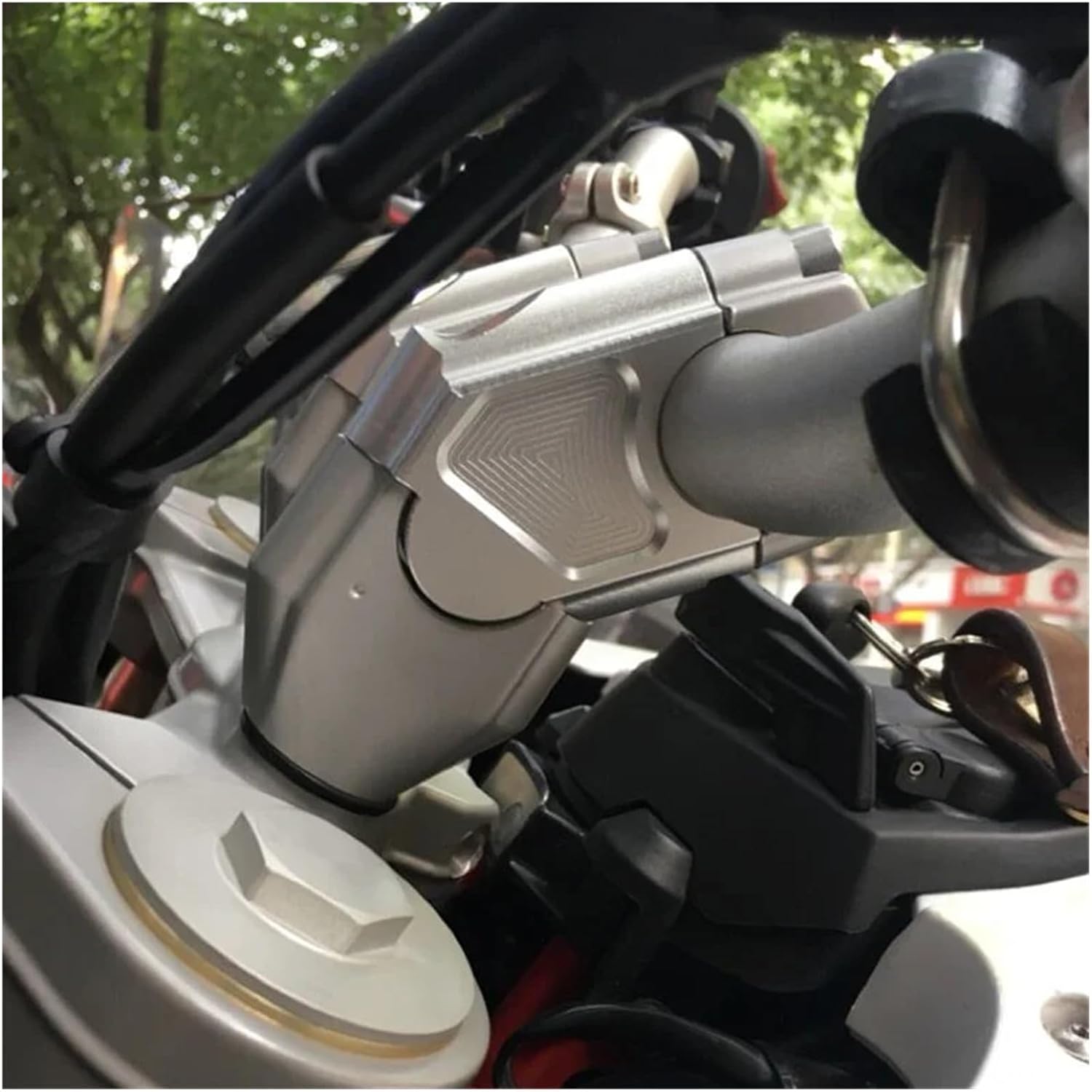 Motorcycle Accessories Offset Handlebar Risers Mount Clamp Adapter Aluminum F650GS 08-17