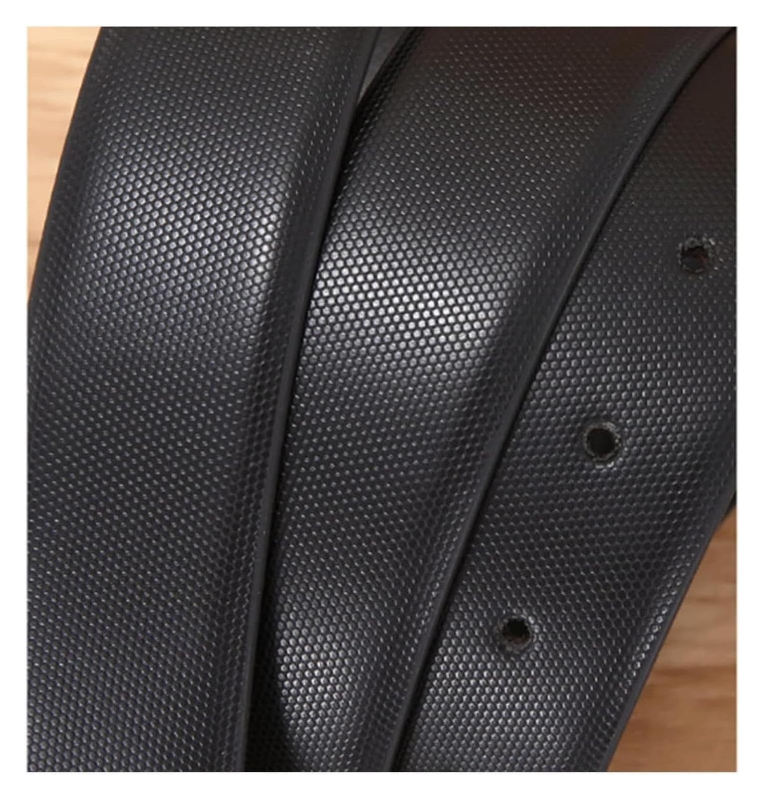 Cinturones para hombre, Cinturones enteros de piel vacuno for hombre Cinturón con hebilla lisa