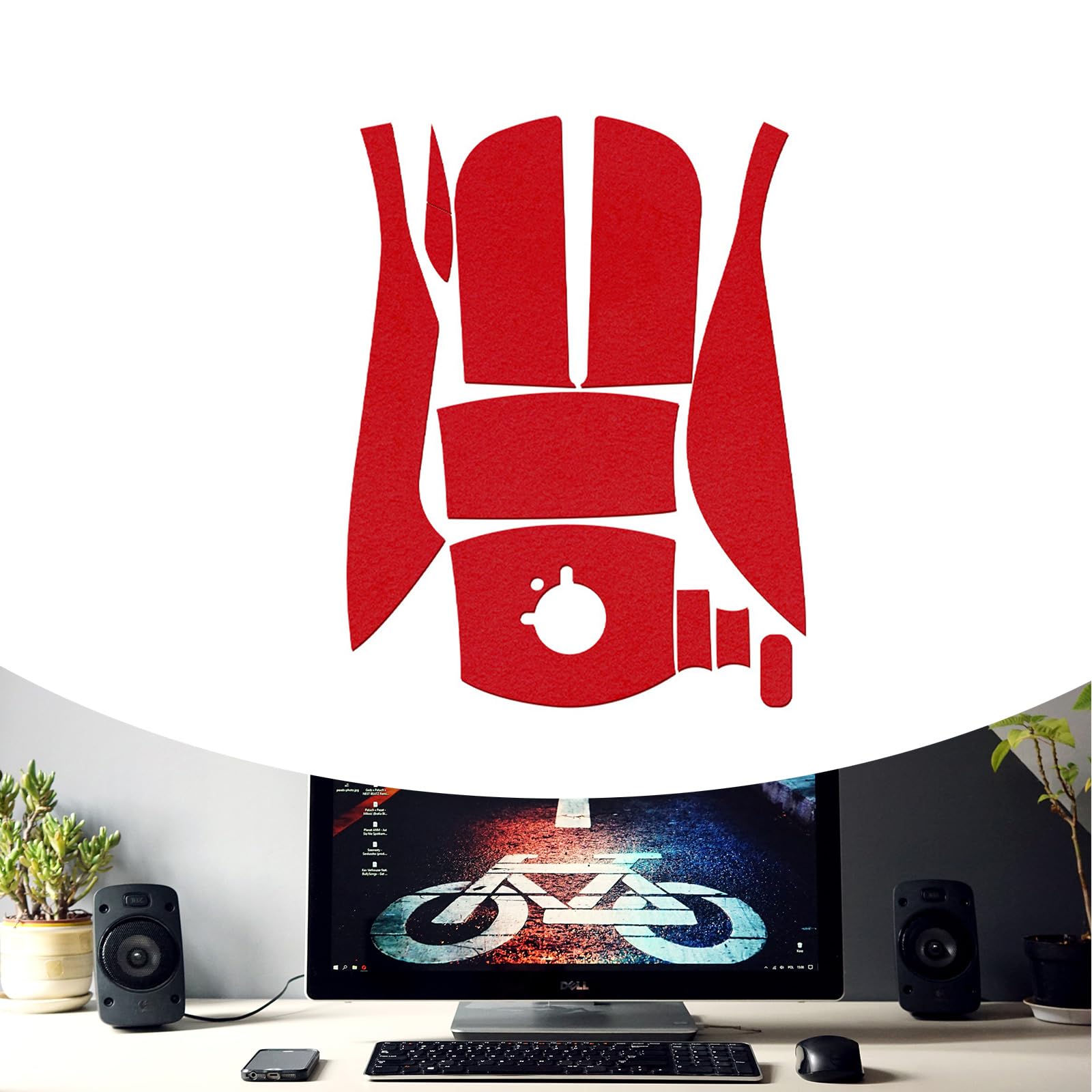 Adhesive Tape Sweatproof Side Sticker Decals for Rival 106 Enhances Grip and Accuracy