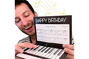 Interactive Music Birthday Card - Unique Piano Birthday Gift