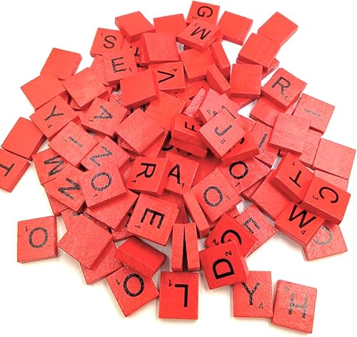 Miniatura 2 de Scrabble - Juego completo de cartas en color rojo - Juego de mesa de Scrabble ideal para reemplazar juegos, bodas, manualidades y álbumes de recortes