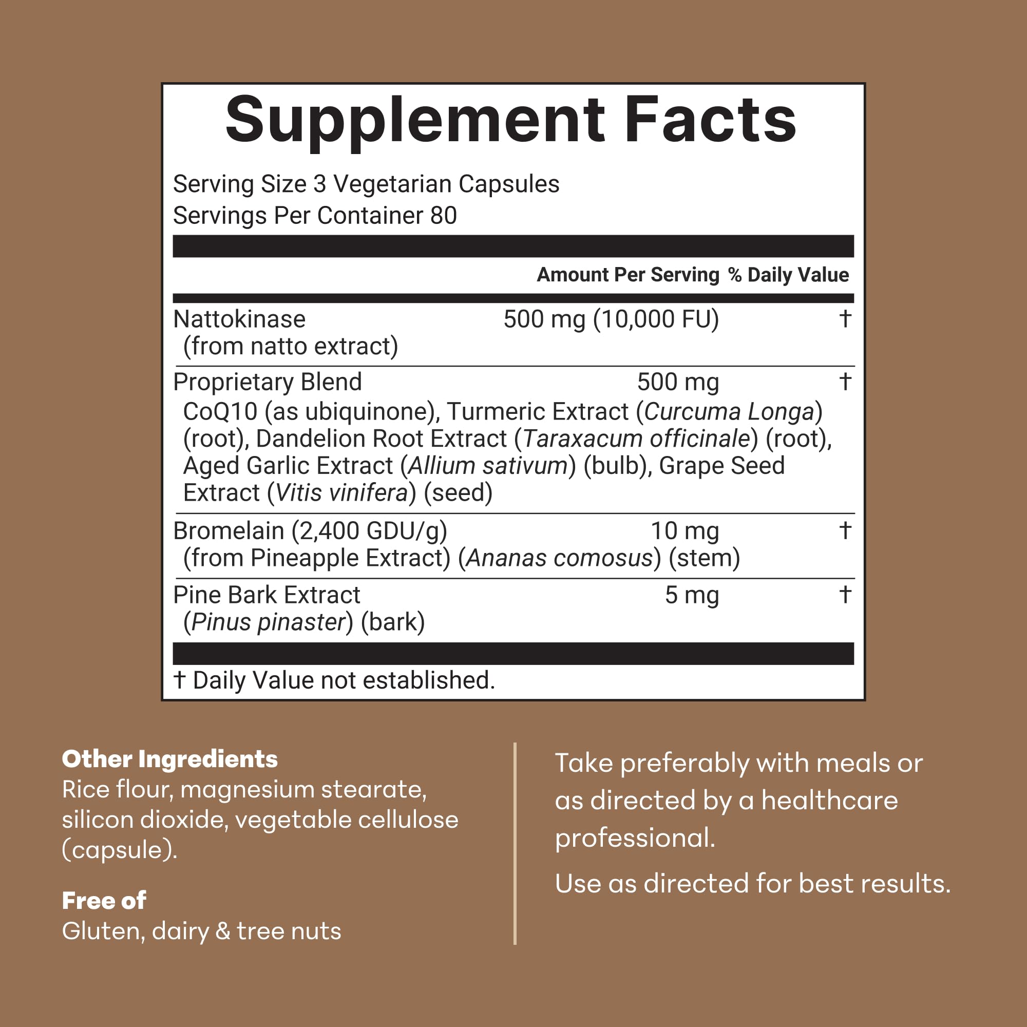 Micro Ingredients Nattokinase 10,000 FU Per Serving, 240 Veggie Capsules — Amazon image 7