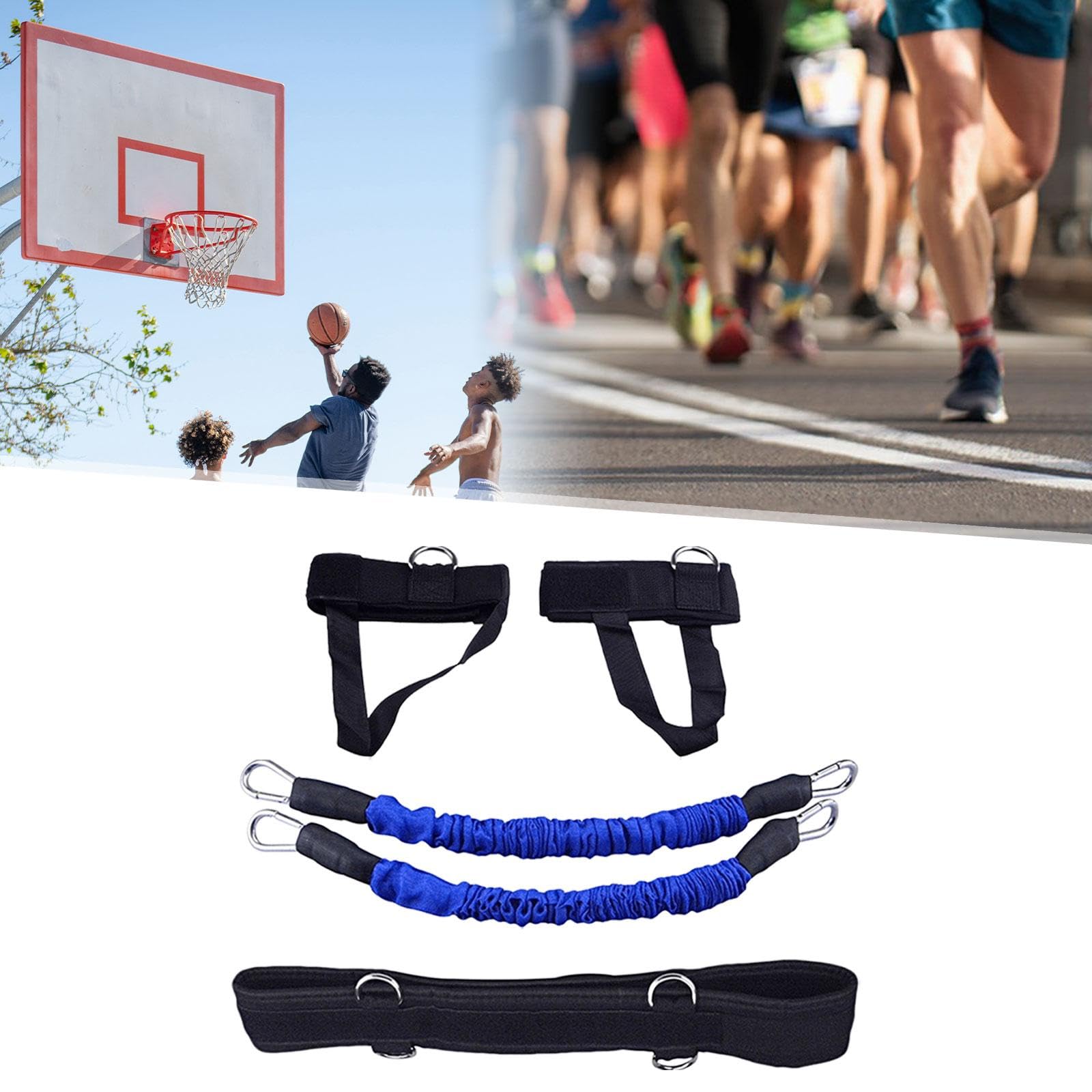 Box-Widerstandsbänder-Set, Übungsbänder zum Laufen, Taekwondo, Kickboxen, Blau, 27,2 kg