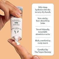 Vista 6 de The Body Shop Crema de manos de karité – Fragancia de nuez, hidratación y protección para llevar – 1.0 oz
