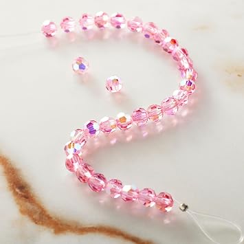Bead Landing Preciosa Glass Crystal Round Beads, 4mm