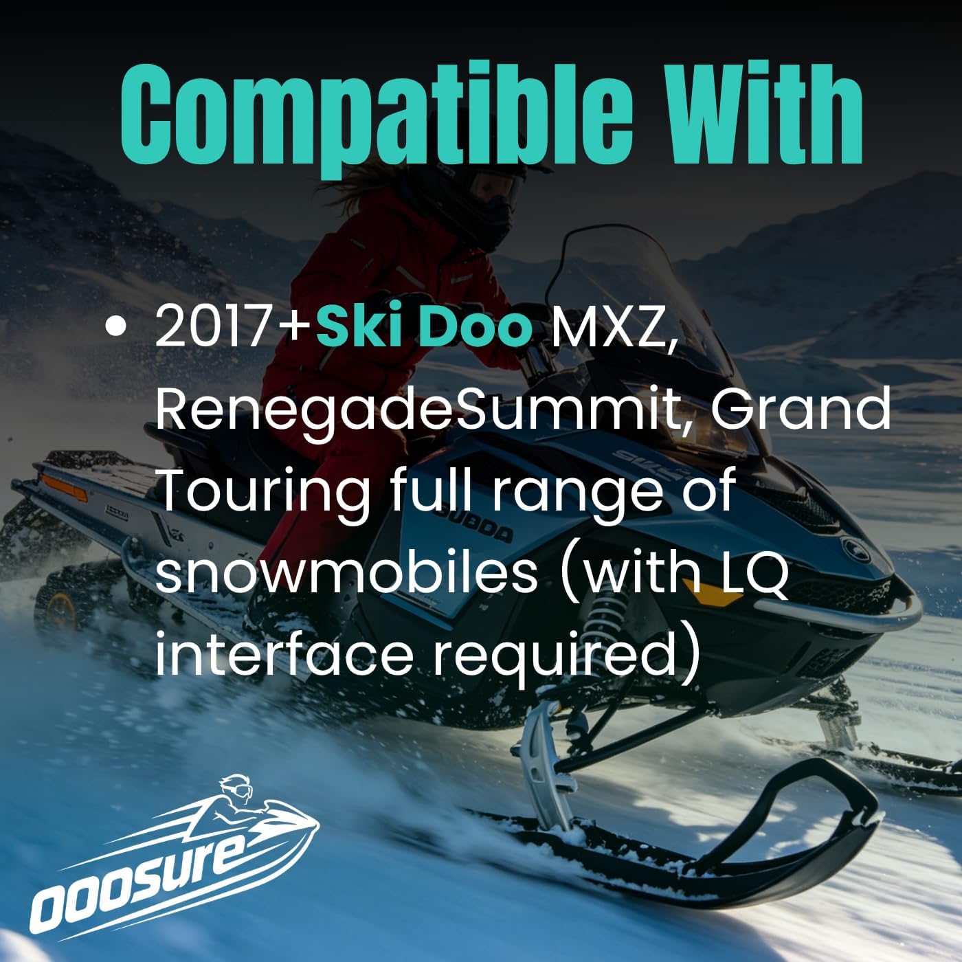 2 Pack Cargo Base Kit OEM 860201806 Replacement Brackets Compatible With Ski-Doo REV Gen4 Snowmobile Sea-Doo Jet Ski, Mounting Bases with Complete Hardware Screws Nuts Torx Wrench