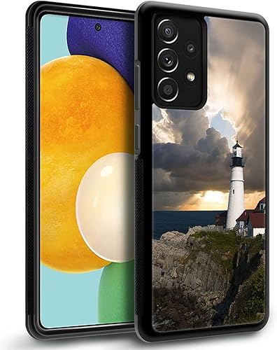 Miniatura 2 de CARLOCA Funda compatible con Samsung Galaxy A53 5G, diseño gráfico de identidad de nubes de faro, a prueba de golpes, antiarañazos, de acrílico duro