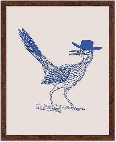 Vista 43 de Poster Master Blue Did Ya - Póster con estampado retro de vaquero - Arte occidental - Arte moderno - Decoración de pared de baño humorística - 2-Azul