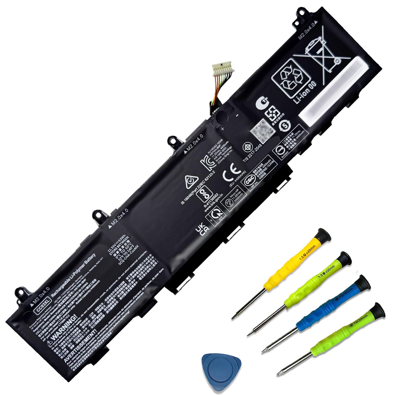 Amazon.com: SUNNEAR CC03XL L78555-002 53Wh Laptop Battery for HP