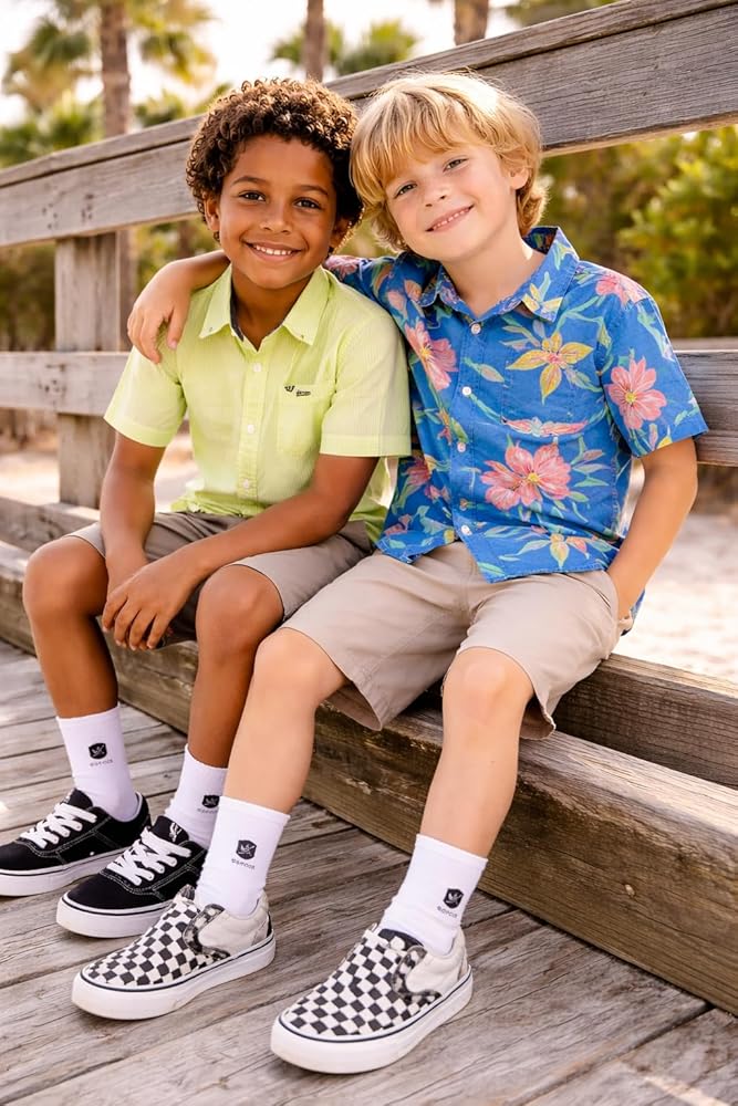 Amazon.com: Volcom Boys Button Down Shirt - Soft Woven Hawaiian