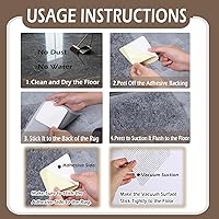 Vista 7 de Agarrador de alfombra, agarre antideslizante para alfombra, agarre mejorado para alfombra, extra pegajoso en azulejos, almohadillas antideslizantes
