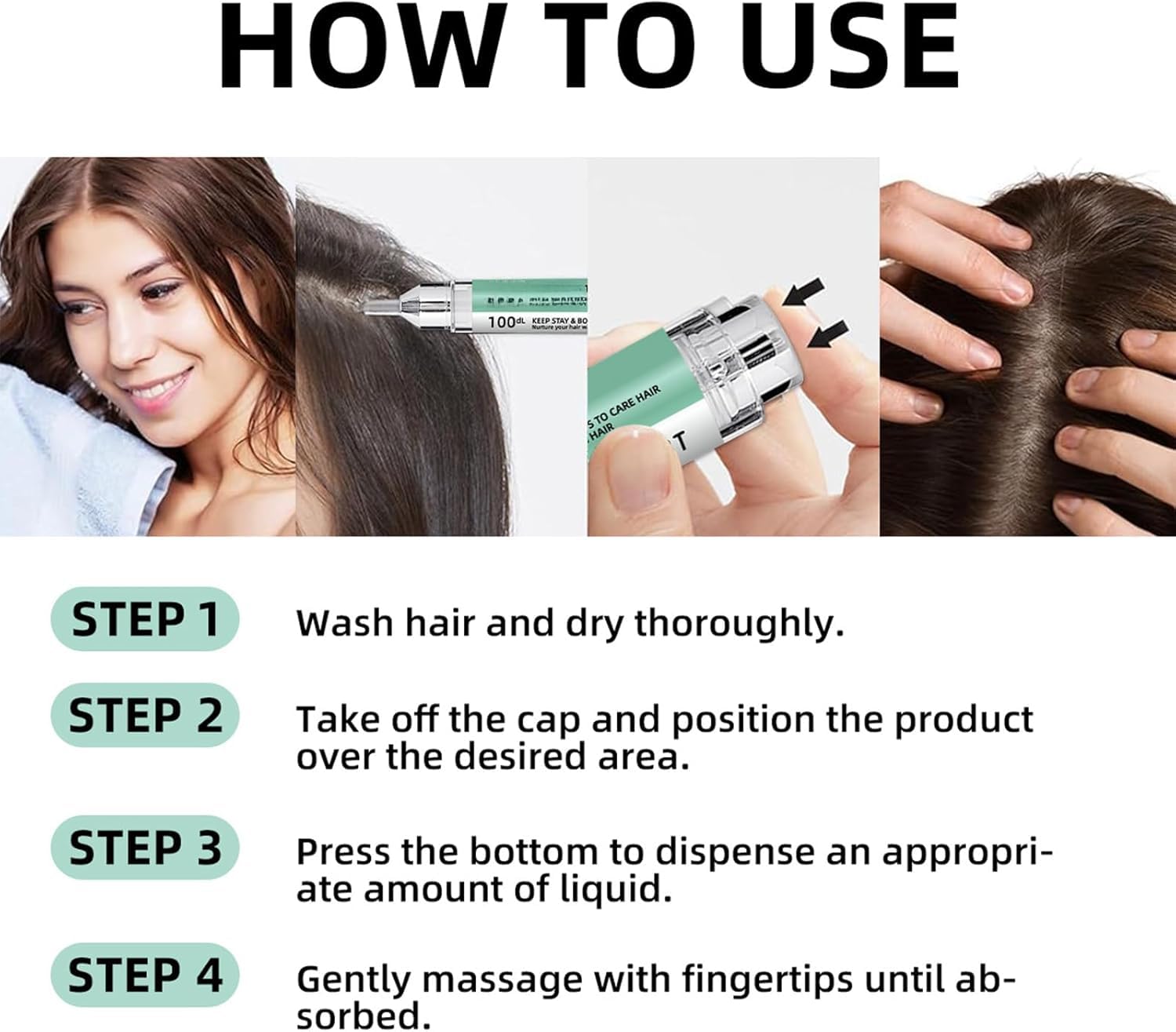 Sérum capillaire quotidien pour le cuir chevelu, sérum anti-chute, nourrit les follicules pileux, fortifie les racines et améliore la résistance des cheveux.