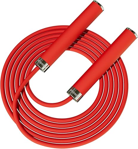 Miniatura 8 de Cuerda de saltar ajustable para fitness en casa, cordón de PVC antienredos de 0.197 in con rodamientos de bolas, asas de goma antideslizante y