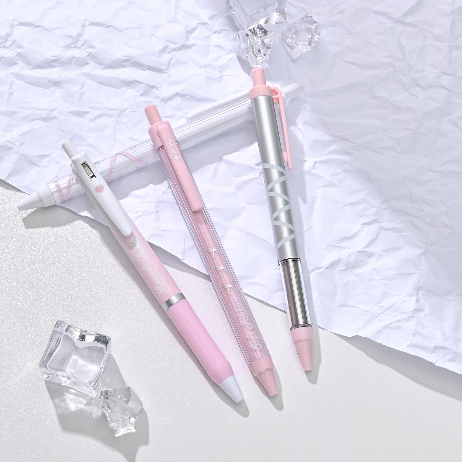 BAYTORY 8 stuks gelpennen, esthetische pennen, pastelpen, fijne punt 0