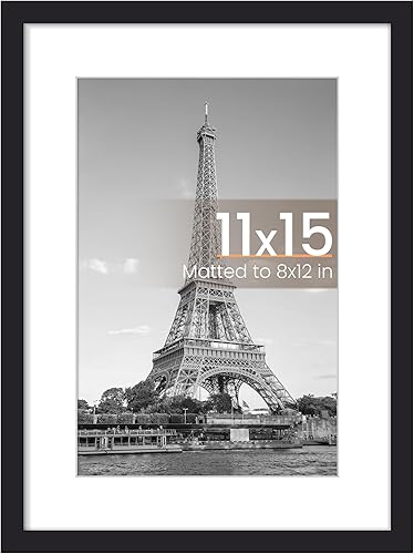 Vista 156 de upsimples - Portarretratos de 8.5 x 11 pulgadas, para fotos de 6 x 8 pulgadas con paspartú o de 8.5 x 11 pulgadas sin paspartú, marcos de fotos