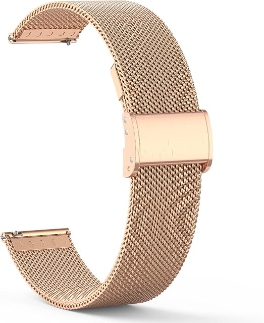 Nemheng 20mm Smart Watch Bands, Adjustable Soft Silicone Smart Watch Replacement Straps Quick Release Band for Smart Watch