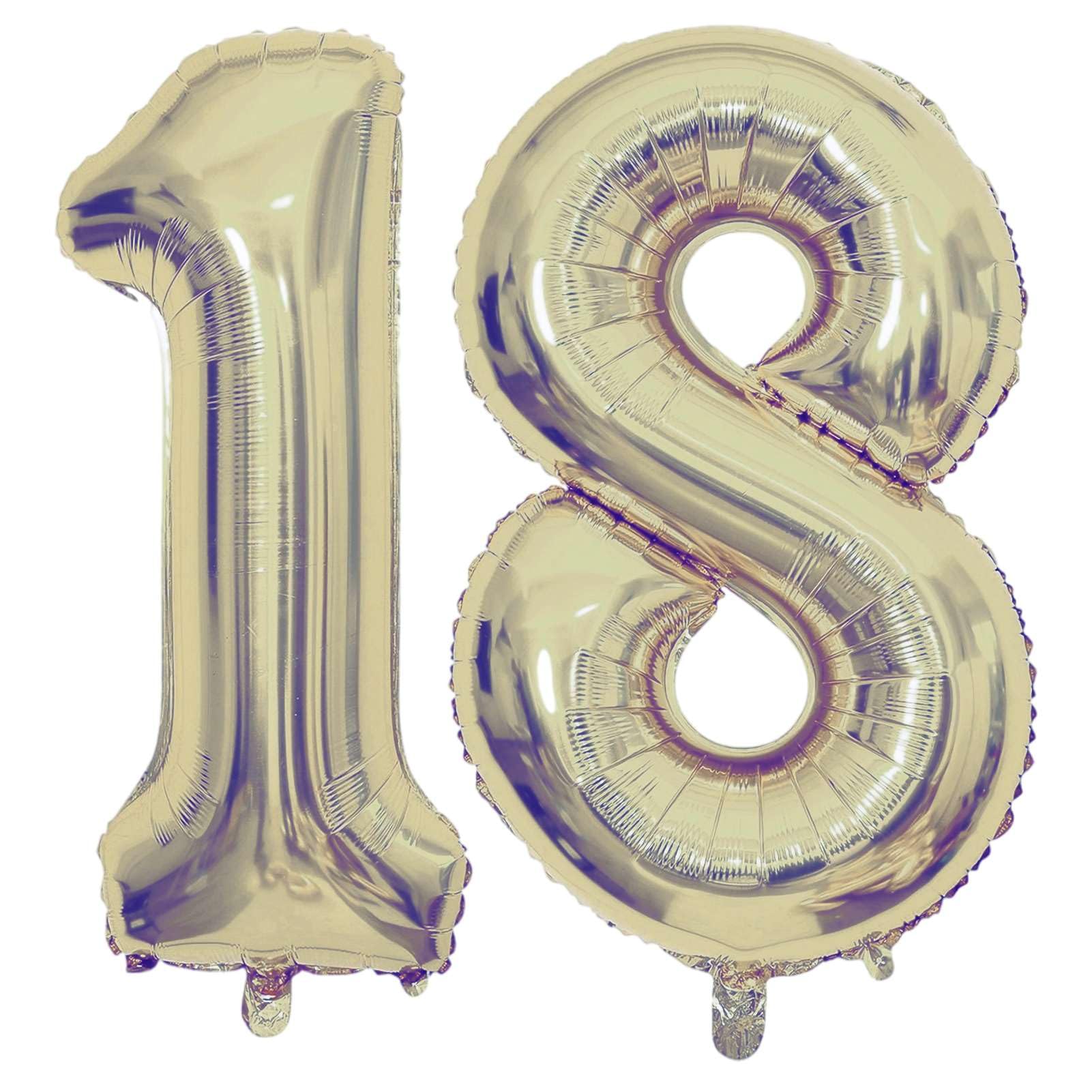 Champagne Gold Number Balloons - 40 Inch -16 Champagne Gold Number Balloons - 40 Inch -16
