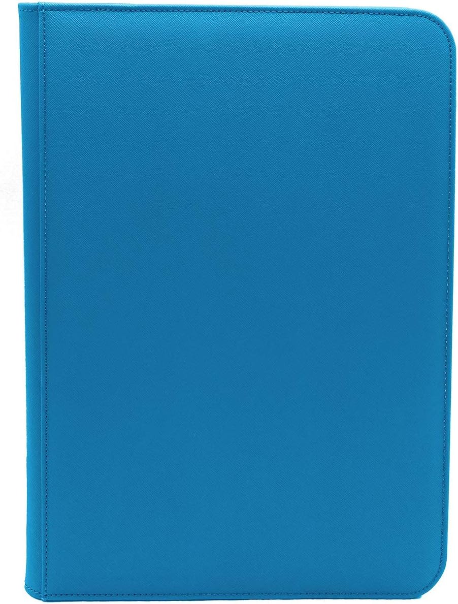 Dex Protection Zipper Card Padded Binder 9 | Stores 360 Gaming Cards | Includes 20 Side Loading Card Pages | 9 Card Page Format |Zipper Closure | Smooth Matte Padded Finish | Velvet Lined Interior