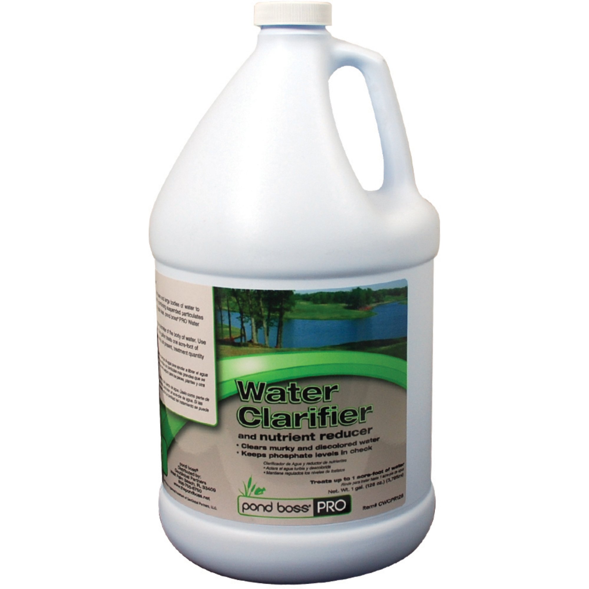 POND BOSSCWCPR128 Pro Water Clarifier Liquid, 128-Ounce