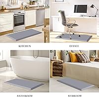 Vista 6 de WISELIFE Tapete de cocina antifatiga, tapete de cocina de 4/5 pulgadas, antideslizante, impermeable, resistente, ergonómico, cómodo, duradero