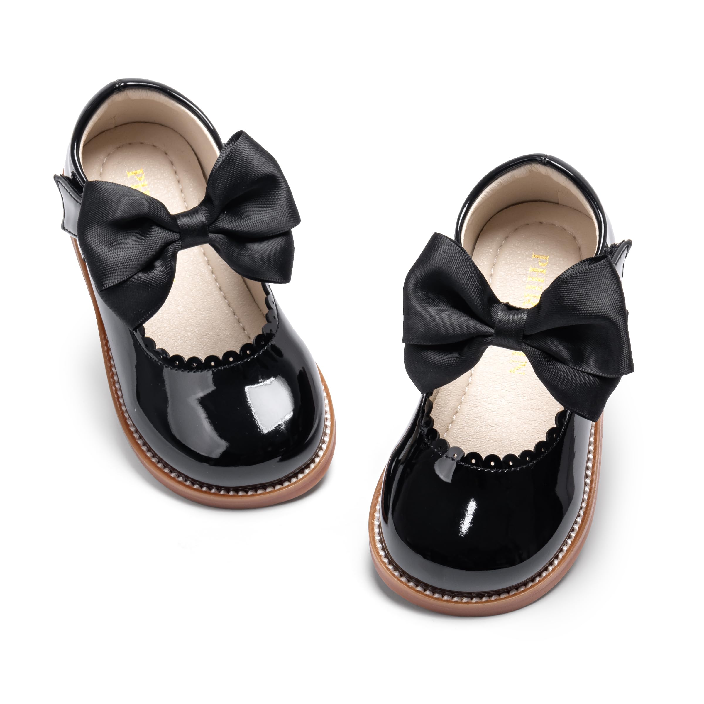 PHIRAMIN Toddler Girl Mary Jane Dress Oxford Shoes-Little Girl School Uniform Shoes for Wedding Party