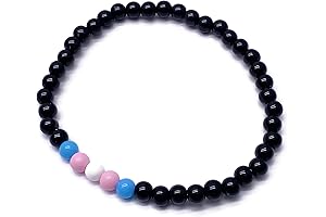 Larger Size Trans Pride Flag Bead Bracelet - A Symbol of Pride