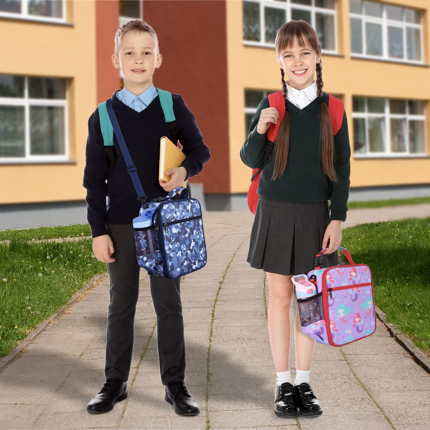 Isolierte Lunchtasche – 6,8 Liter, Wasserdicht, Mit Verstellbarem Gurt | Kühltasche Für Schule, Büro & Picknick