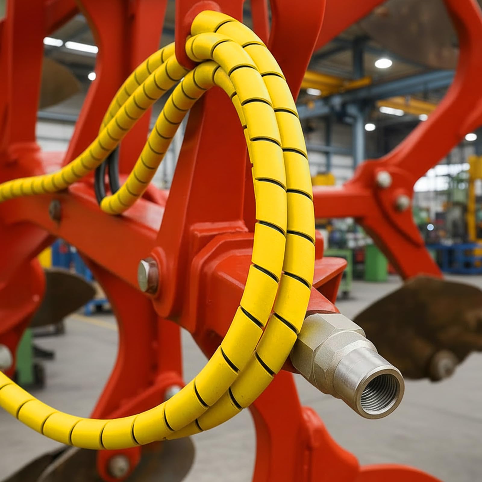 Pangda Cavo per tubo flessibile a spirale da 3,5 m, protezione da 63 cm, manicotto protettivo per tubi idraulici, tubi a spirale resistenti all'abrasione per tubi idraulici, cavi elettrici, automotive
