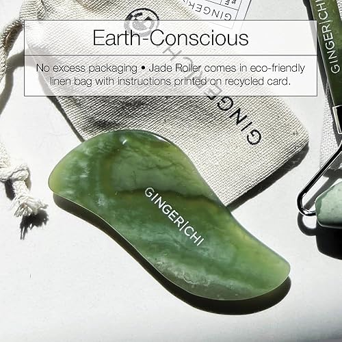 Miniatura 6 de Herramientas de masaje Gua Sha Scraping, guasha Jade-Gua Sha, herramienta de masaje ultra lisa para levantamiento facial natural y tratamiento de la