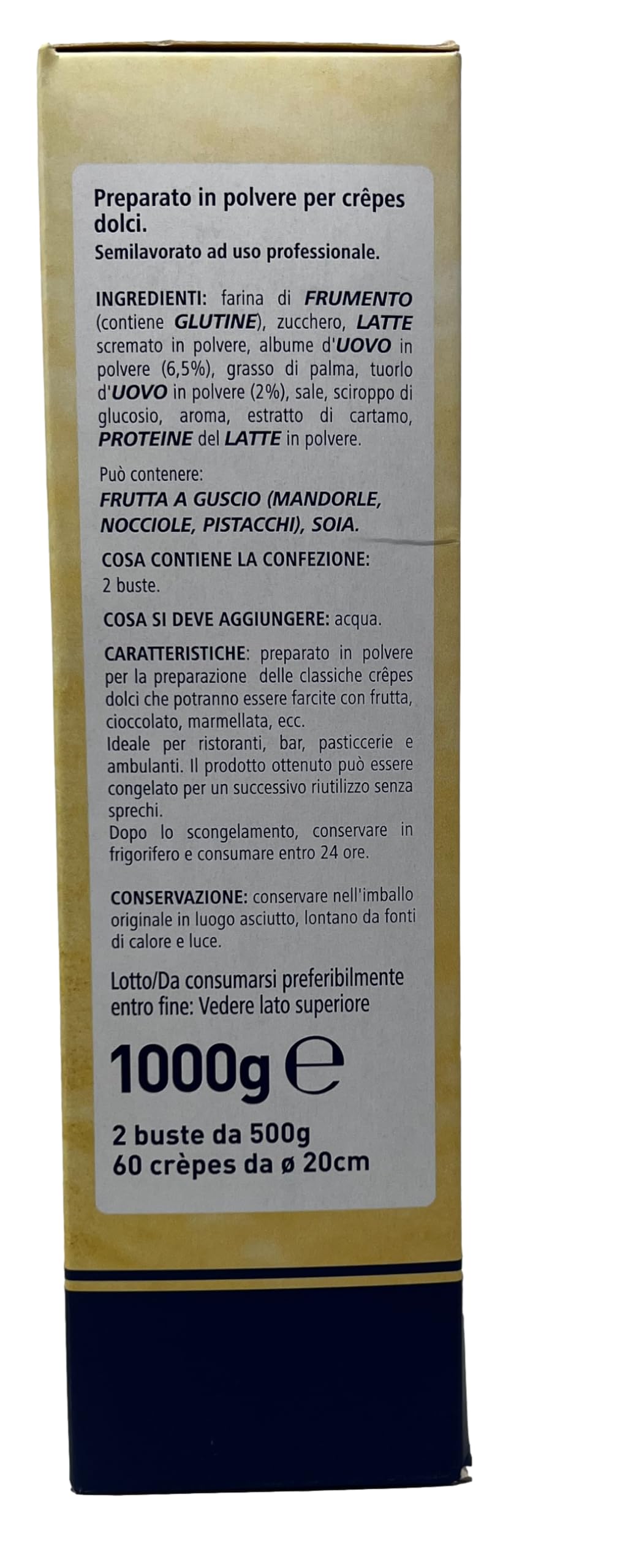 Preparato Professionale per CRÈPES 10000 Grammi -My Chef-