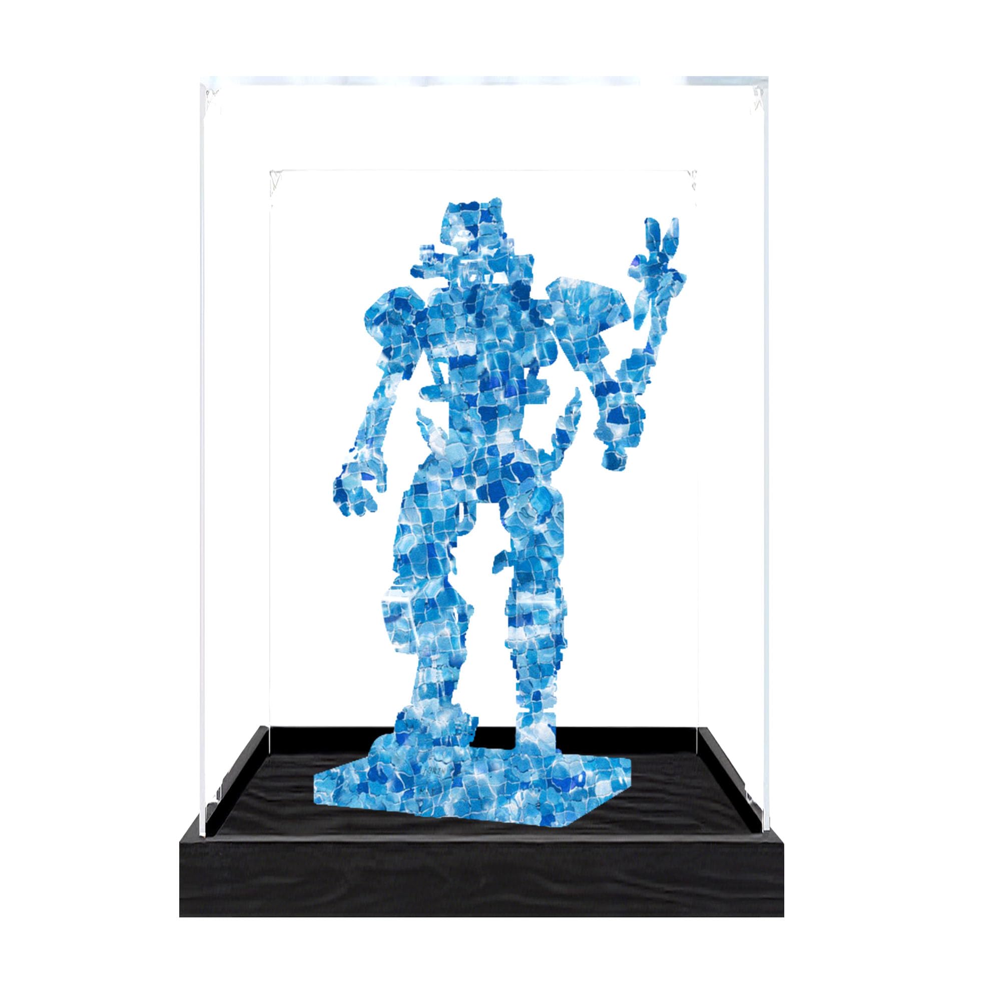 Clear Acrylic Showcase Box for Le-go 77081 Sets (Black 3mm)