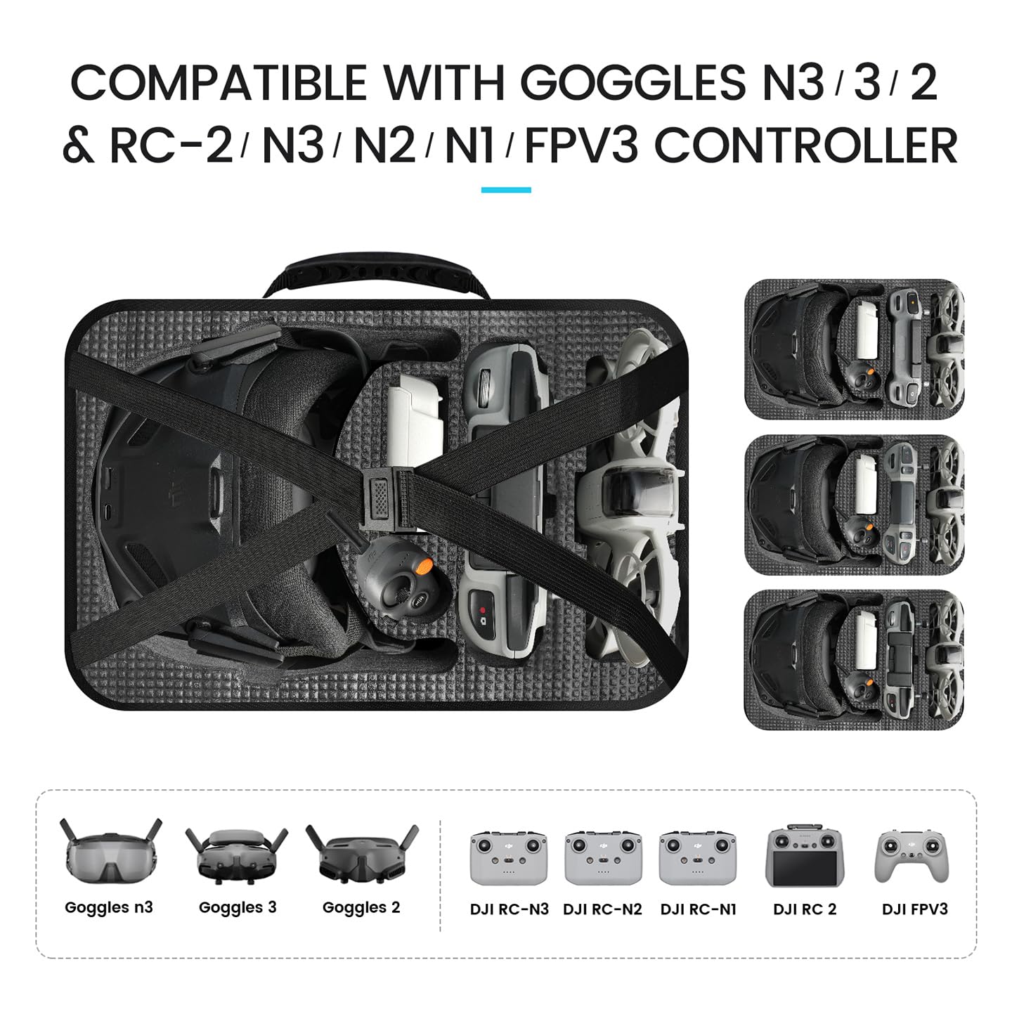 Lokyoyo Hard Carrying Case for DJI NEO 1 Motion Fly More Combo - Image 2