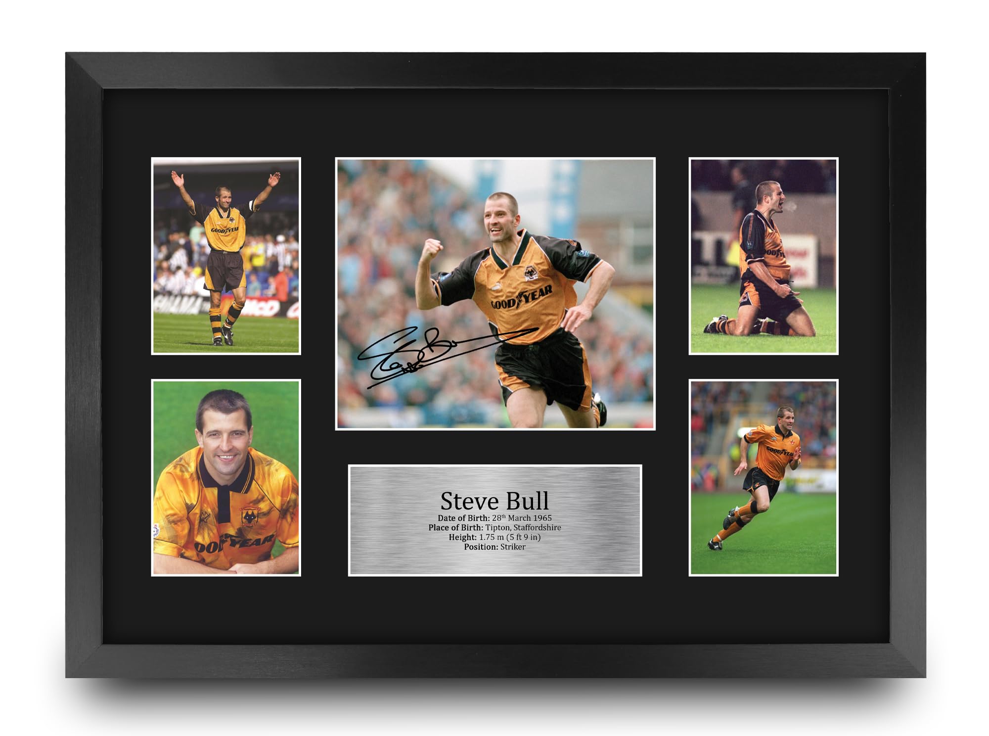 HWC Trading Steve Bull Wolves Printed Memorabilia Signed Autograph Photograph Display for Soccer Fans and Supporters - 16