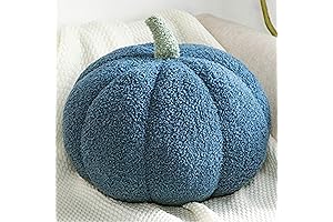 Navy Blue Embroidered Halloween Pumpkin Pillow For Spooky Halloween Ambiance
