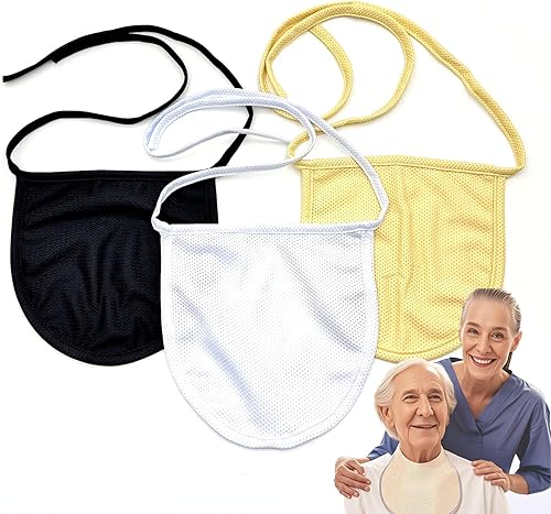 Kit de cuidado de traqueotomía, paquete de 3 protectores de estoma y cubiertas de ducha con malla suave para laringectomía o protección de heridas