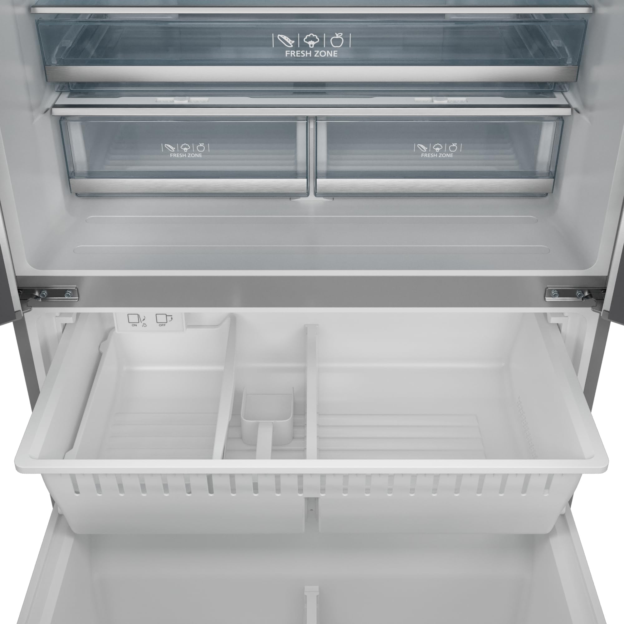 Thor Kitchen Gordon Ramsay 36 Inch 20.3 cu ft French Door Counter Depth Refrigerator with Ice Maker in Stainless Steel/Rose Gold on Fridge.com