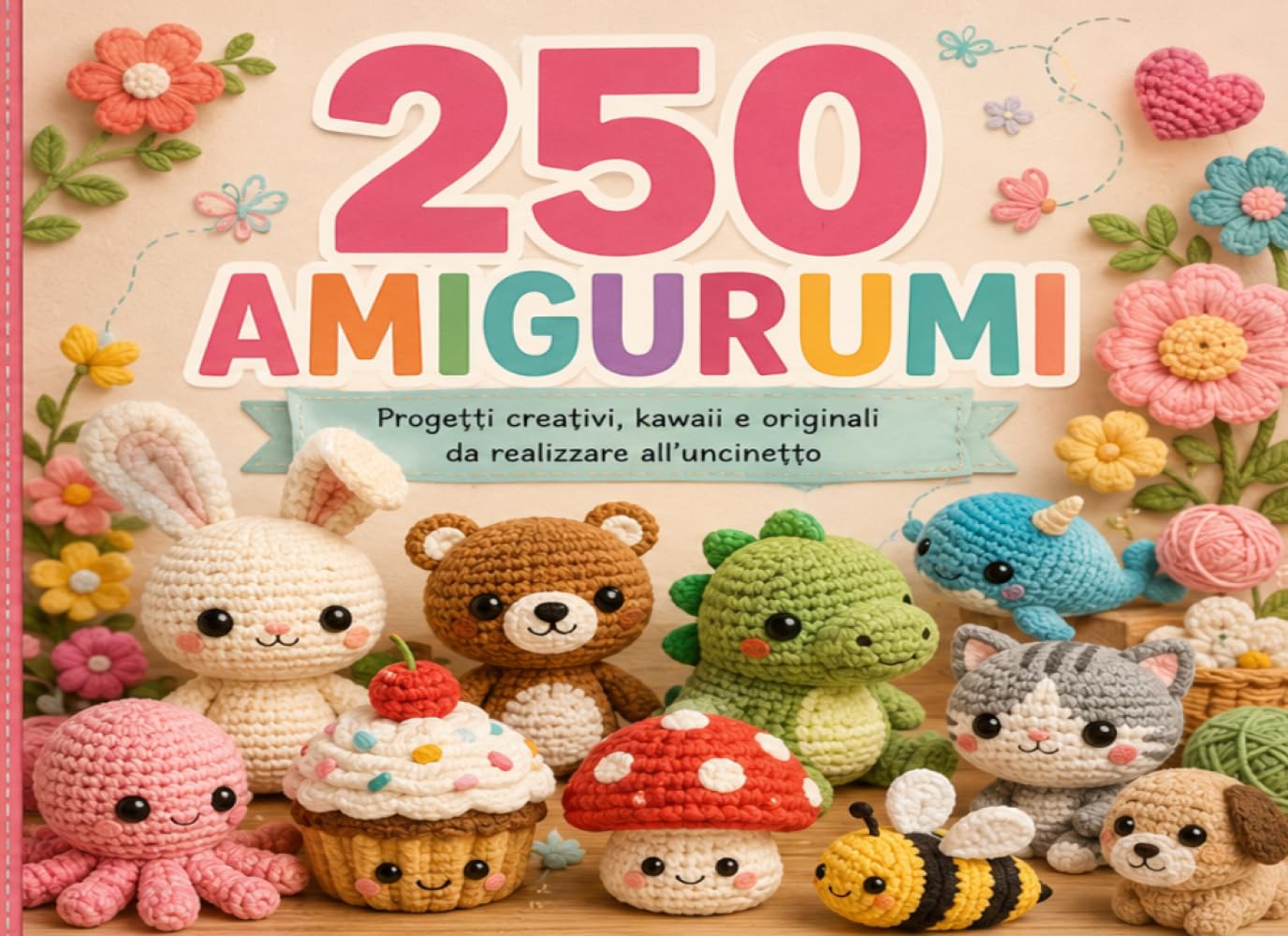 250 Amigurumi: Progetti Creativi, Kawaii e Originali da Realizzare all'Uncinetto