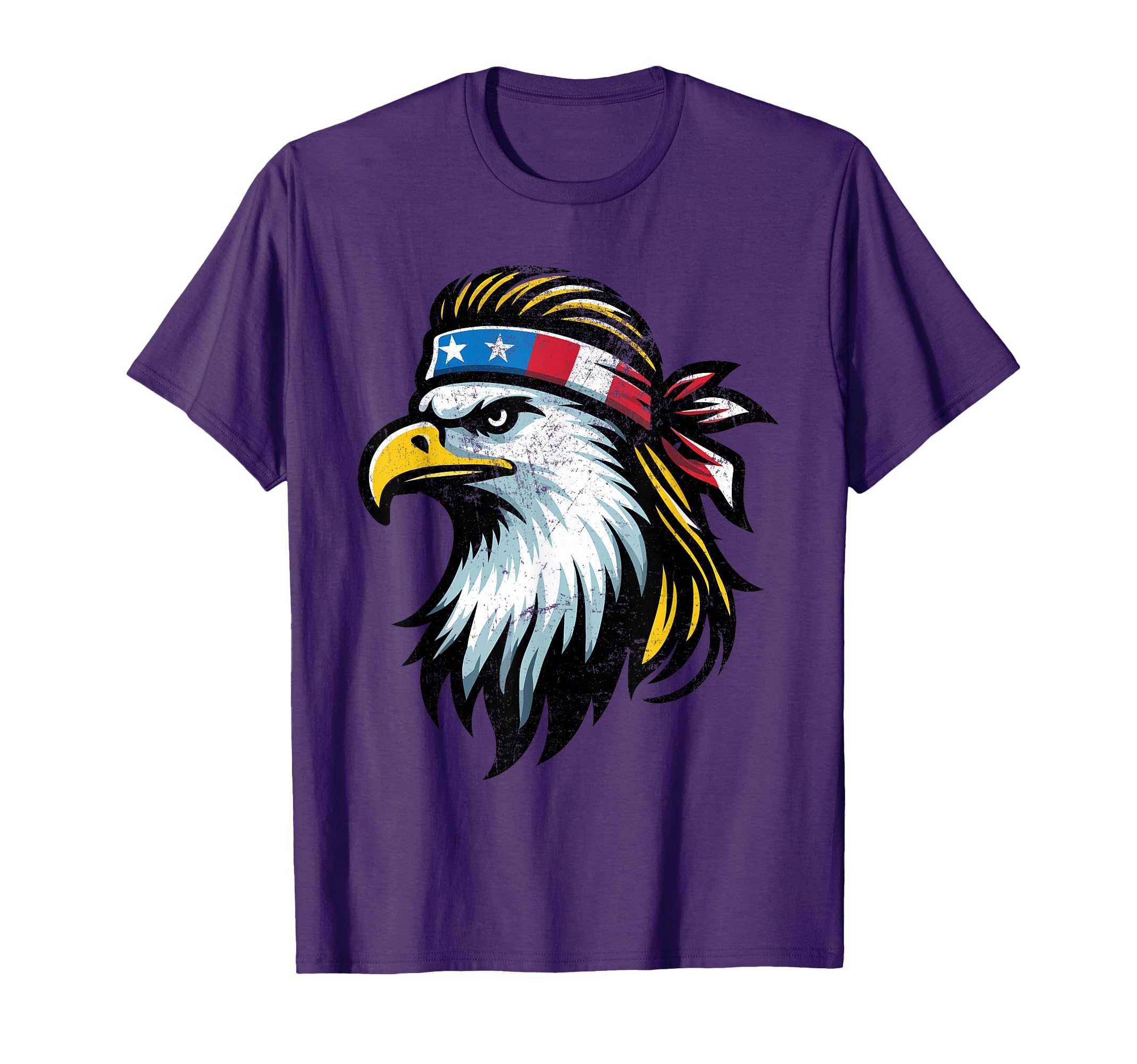 Patriotic USA Eagle Mullet American Flag - 4th of July Women Kids Men T-Shirt