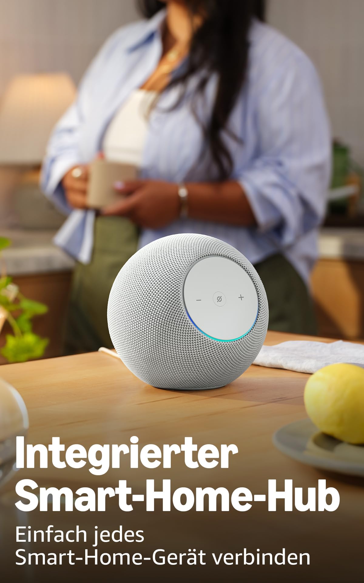 Amazon Echo Studio (neueste Generation), kompaktes Design, mit immersivem 3D-Audio und Dolby Atmos, Graphit, mit Alexa+ Early Access