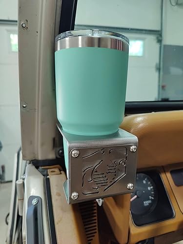 Miniatura 8 de Dog Fox Industries - Portavasos USMC del Cuerpo de Marines de los Estados Unidos para Jeep Wrangler YJ 1976-1995 (par)