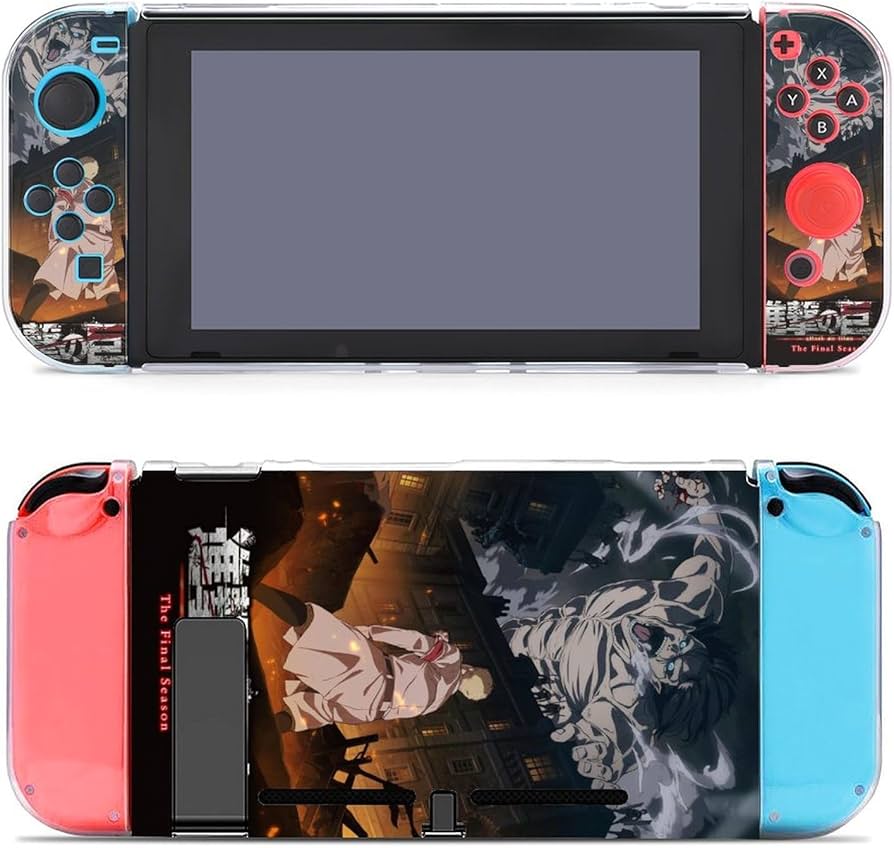 Switch本体 ケースと充電器付き 進撃の巨人2も付いてきててんこ盛り