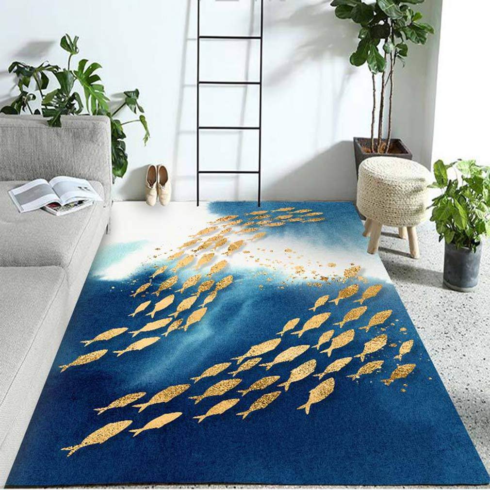Buy MOXIC Soft Luxury Abstract Art Living Room Area Rugs Rectangular Children Crawling Bedroom Rug Fleece Anti-Slip Carpets Nordic Modern Home Decor Mats Indoor Outdoor Runners Nursery 8' X 9' — BookShops.in