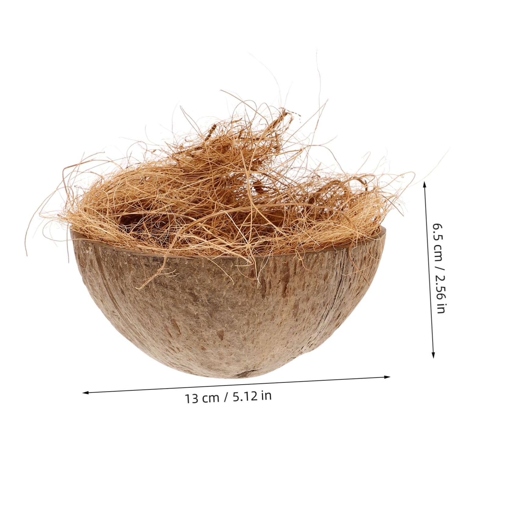 ibasenice 5 Pezzi Pappagalli Cocco Naturale Casa per Uccelli Resistente e Decorativa per Allevamento per Cocorite e Parrocchetti per Allenare Abilità Nidificazione e Creare Un Stimolante per