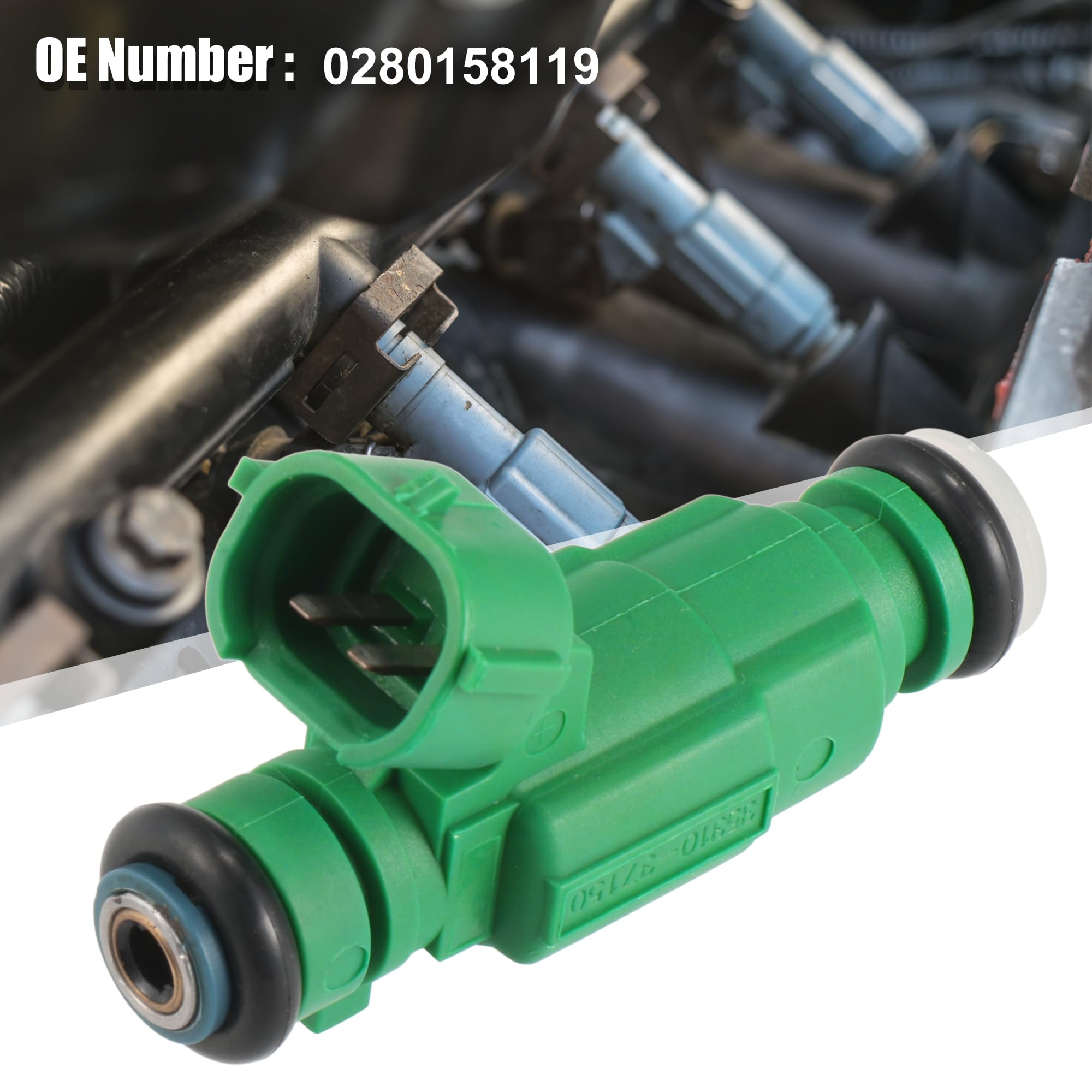 X AUTOHAUX Injecteur De Carburant Vert Pour Kia Rio 06-11 4pcs
