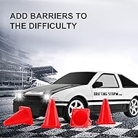 Vista 5 de GoolRC Coche de deriva a control remoto a escala 1:16, autos RC 4WD, autos de carreras RC de alta velocidad de 30 KM/H con luces LED, neumático a